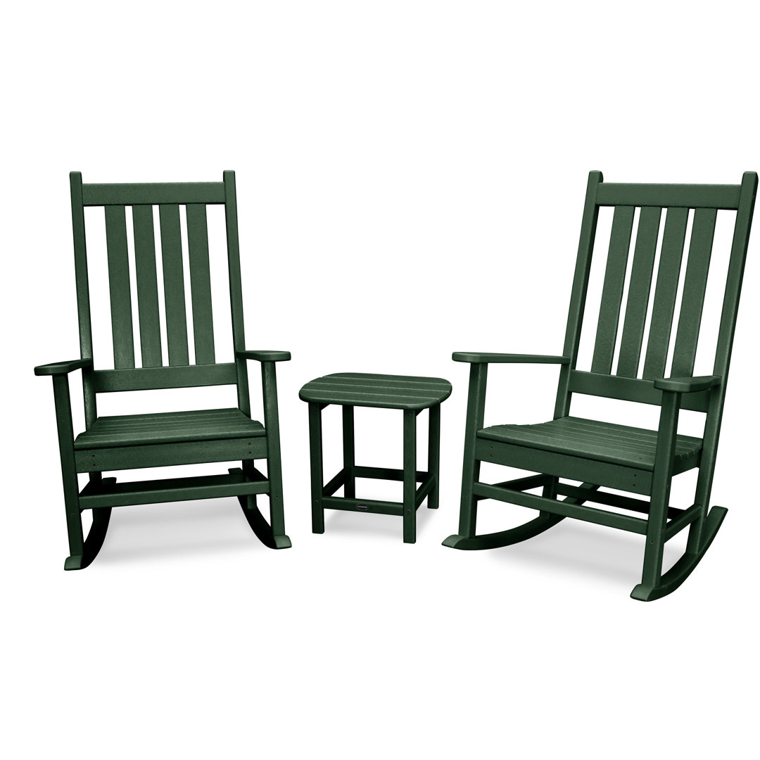 POLYWOOD Vineyard 3-Piece Rocking Set POLYWOOD® Frame 