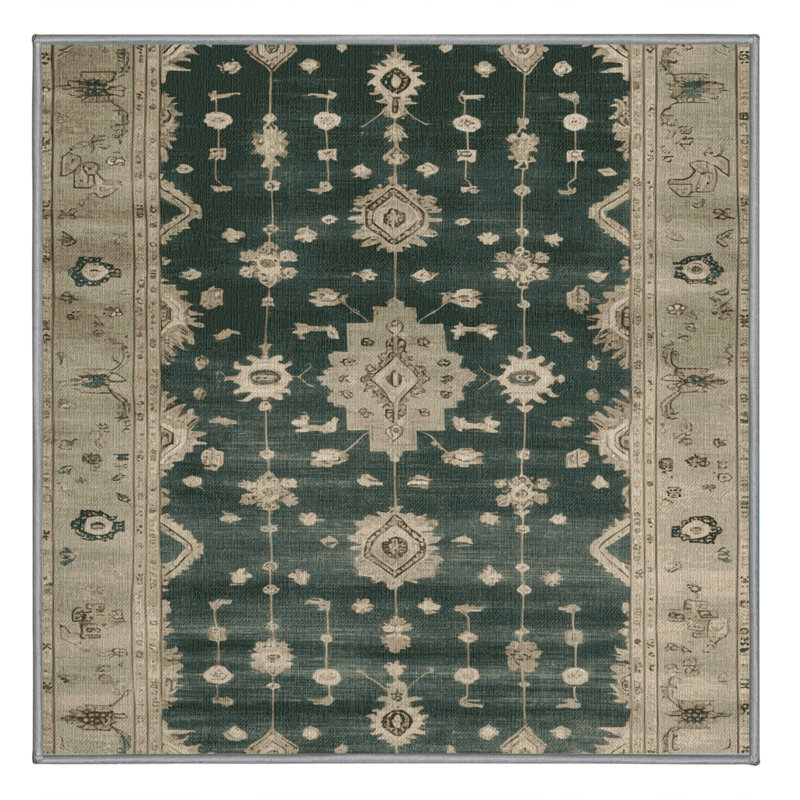 Tapis gris lavable à la machine