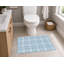 Tapis de toilette rectangulaire absorbant et antidérapant Vinny Tartan-1303798834