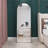 The 4St Generation Of Floor Mounted Full Length Mirrors. Aluminum Alloy Metal Frame Arched Wall Mirror, Bathroom Makeup Mirror, Bedroom Porch, Clothing Store, Wall Mounted-1875819564