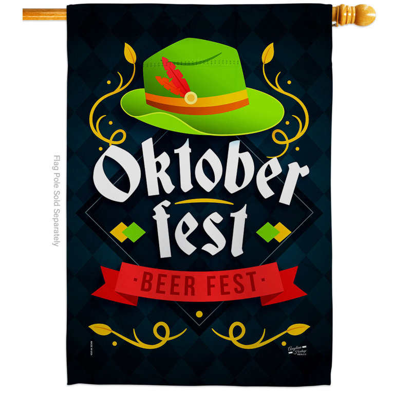 Double Sided 40'' H x 28'' W Polyester House Flag