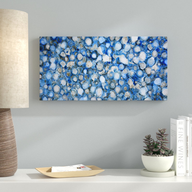 «Arctic River Stones» par Norman Wyatt Jr. - reproduction d'art sur toile tendue, H 12 po x l 24 po x P 1,5 po