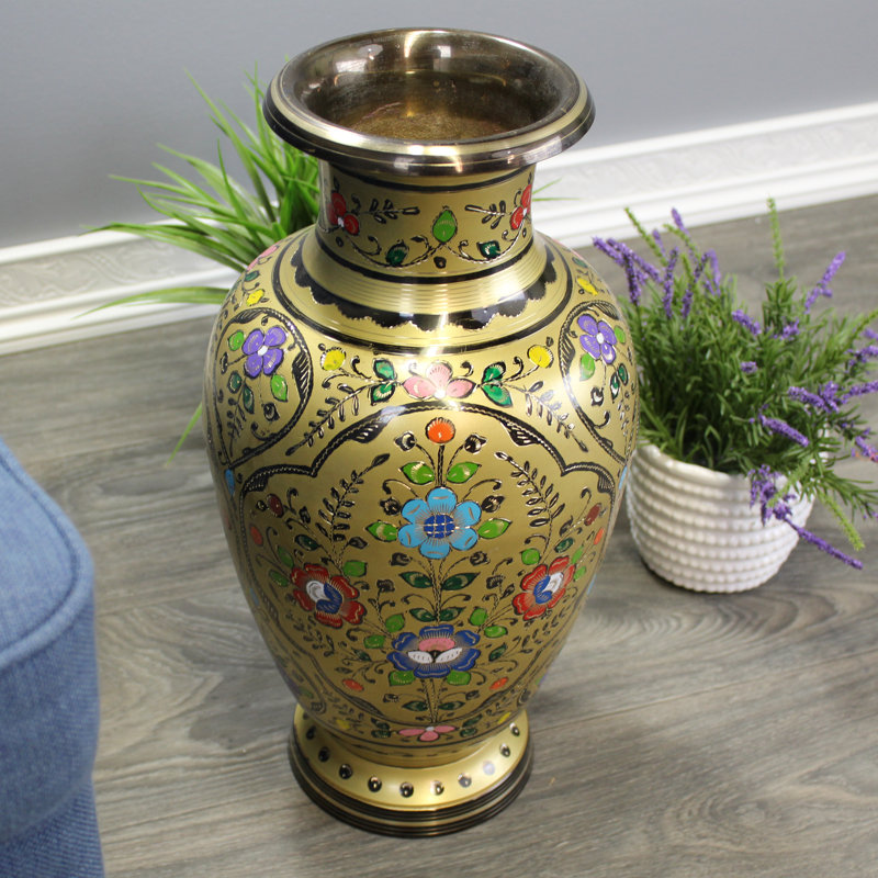 Vase de table en métal 18 po Chadley