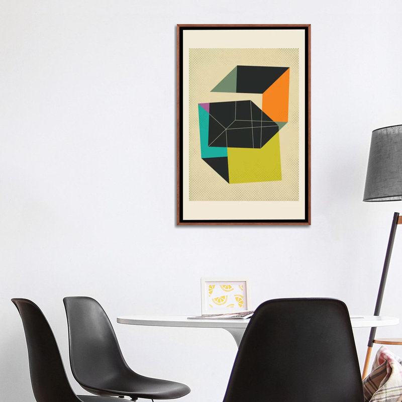 « cubes v » par jazzberry blue-impression sur image, H 48 po x l 32 po x P 1,5 po, Toile tendue