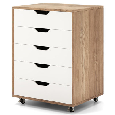 49 cm W 5 -Drawer Mobile Filing Cabinet