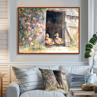 Dourch Ducks Portrait At The Farm III - Duck Wall Art