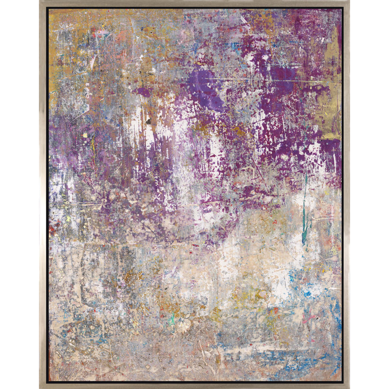 Scent Of Lavender Painting, Gold Framed