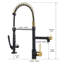 Commercial Kitchen Faucet With Pull Down Sprayer, Single Handle Single Lever Kitchen Sink Faucet-118543616