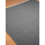 Tapis kilim en laine tissés à la main et à plat Alithea - 10 pi x 13 pi, rectangulaire, gris anthracite, motif uni uni, tapis faits à la main à poils courts pour le salon, la chambre à coucher-126643388-111566516