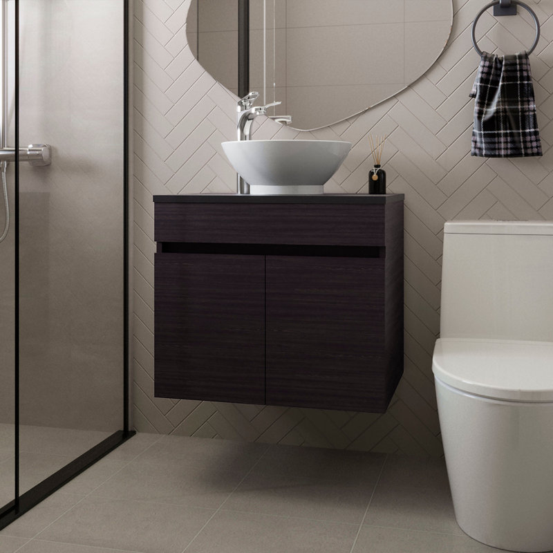 Bathroom Vanity With 2 Doors, Wenge
