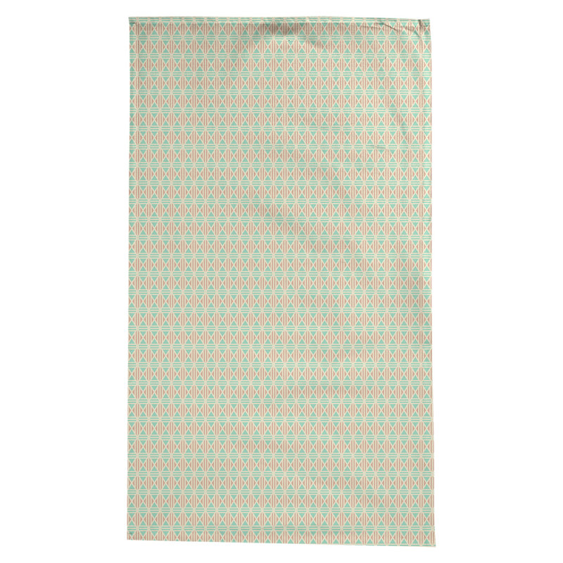 Nappe losanges doublés Leffel, Sarcelle / orange