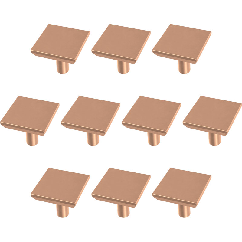 Ensemble de pochettes carrées simples 1,122 po, Cuivre brossé