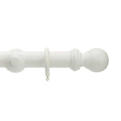 Keswick Wood 5cm Single Curtain Pole