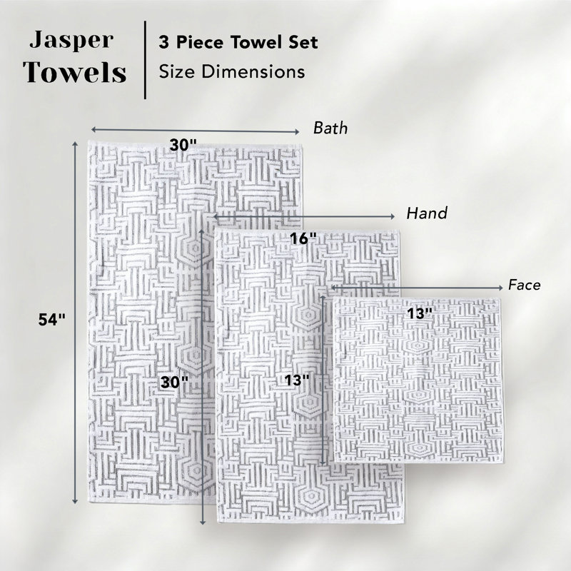 Ensemble de 8 valises pour chambre d'amis 100% coton, Platine