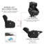 Fauteuil de massage chauffant en similicuir-1885689694
