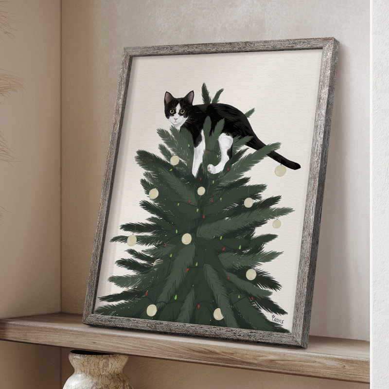 Rascal Cat V Framed Print - Solid Wood