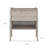 22" Light Gray Wood One Drawer Nightstand