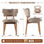 Chaise d'appoint rembourrée en bois massif-628719360