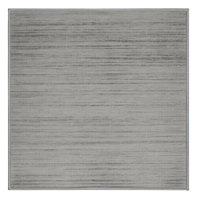 Tapis gris uni lavable à la machine