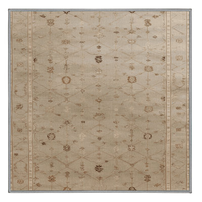 Machine Washable Turkish Gray Area Rug
