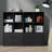 Kayliee 48" W x 40" H 8 Cube Storage Bookcase with 4 Doors-1083431516
