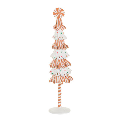 Small White Clay Candy-Ribbon Tree Display