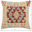 Oreiller rustique en kilim tissé à la main Caballer - 17 po x 18 po Rustic-283029667-283029666