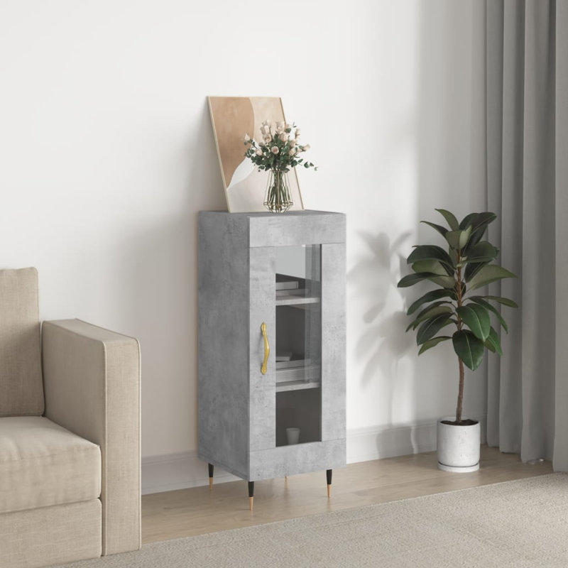 Malama Display Cabinet, Concrete Grey