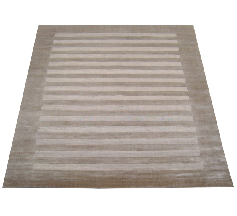 Wide Stripe Striped Area Rug, Rectangle 5' x 8'