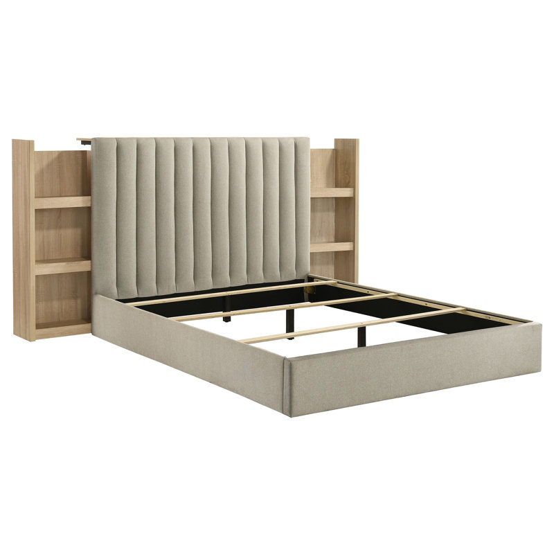 Mitze 5-Piece Queen Bedroom Set Light Oak, Queen