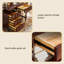 Table de coiffeuse en bois massif Vintage
