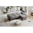 Thalindra 94.1" Reversible Futon Sofa Bed With Adjustable Backrest-817255257