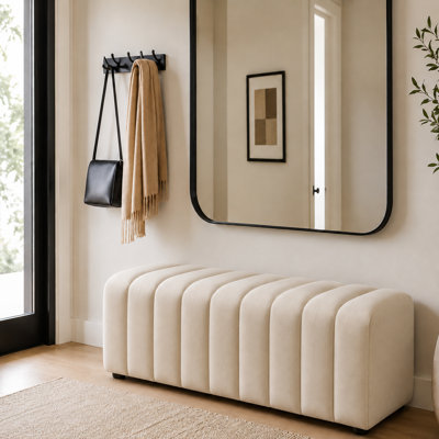 Banc en velours Modern Living