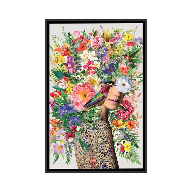 « Antonella » par Ana Paula Hoppe-impression d’art graphique, H 26 po x l 18 po x P 1,5 po, Pas de tapis