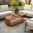 Melow Acacia Wood Coffee Table
