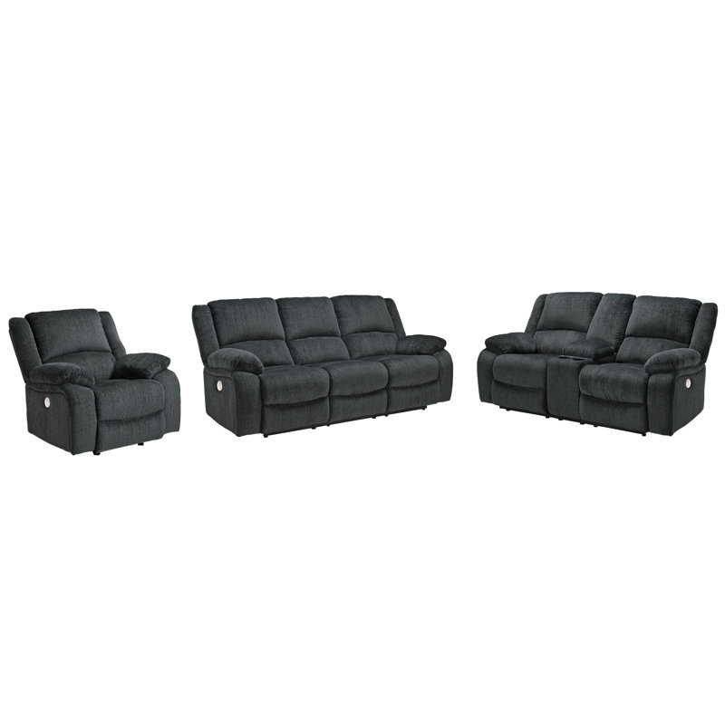 Dametris 3 - Piece Living Room Set, Light Gray