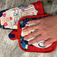 Erliu Christmas Oven Mitts And Pot Holders Set