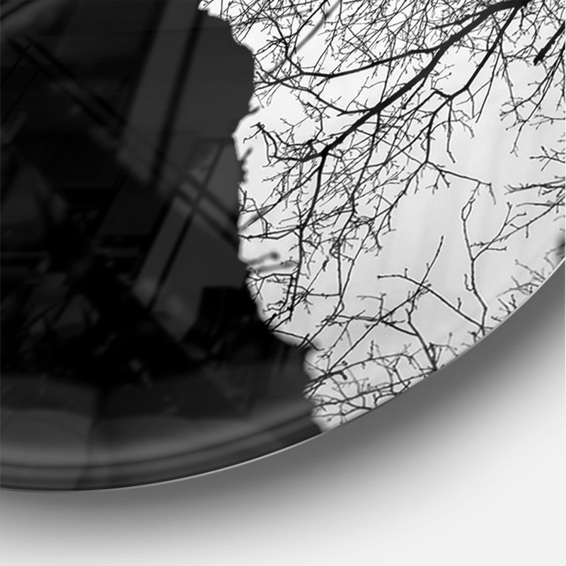 Hoto of Winter Branches - Horloge murale moderne, Moyen