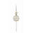 Margo 1-Light Dimmable Wrought Iron Wallchiere with Silk Shade-84159248