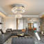 Modern Dimmable Crystal Chandelier-257487378