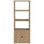 , Mango, 3 tablettes, tour média, collections, armoire à deux portes, étagères supplémentaires, accessoires aspect mangue, tablettes horizontales, livres, extras, cotes