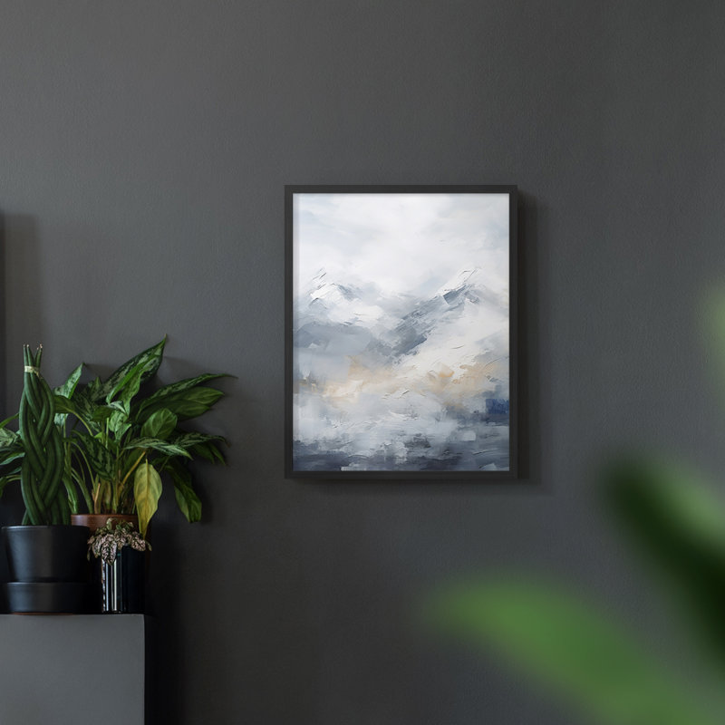 Paysages de la série CCxxxiii - reproduction encadrée de qualité supérieure - prête à être accrochée - aucun clou requis