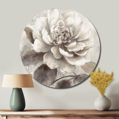 Neveu - Floral Round Metal Art