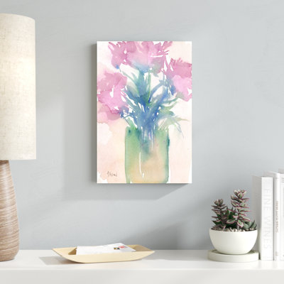 «Pretty Pink Flowers II», peinture sur toile