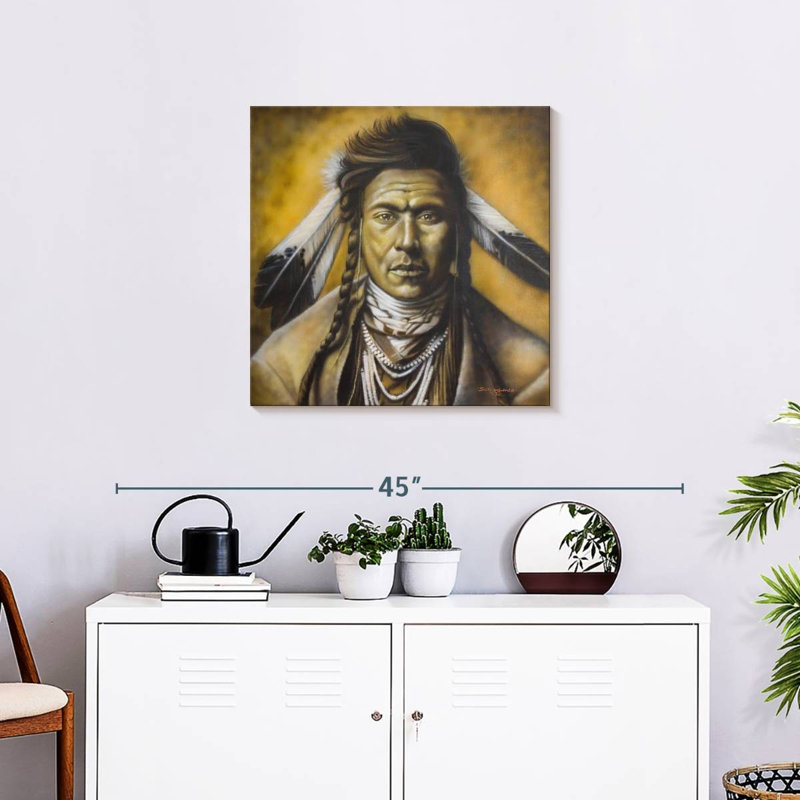 Young Warrior, 24" H x 24" W