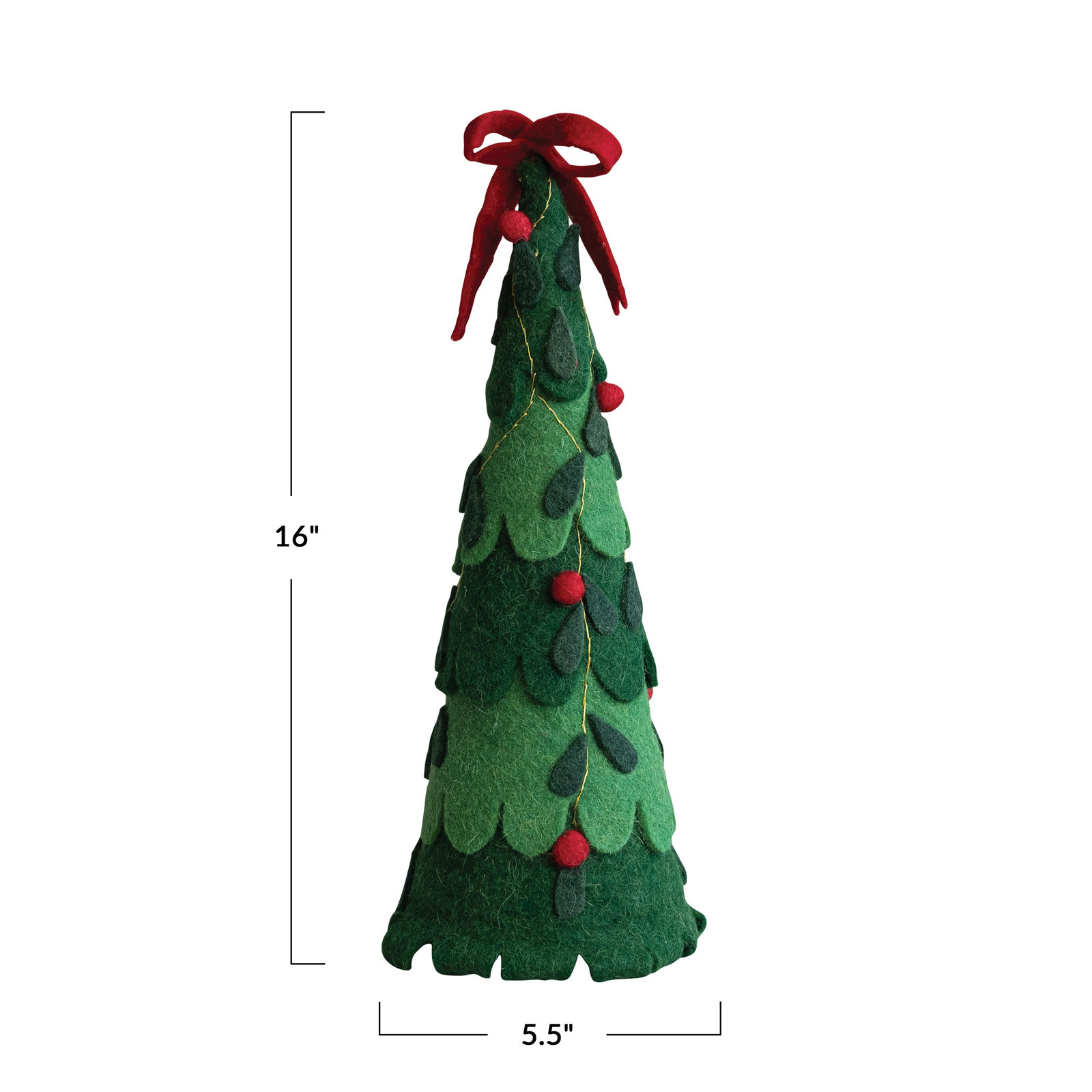 Jaeya Handmade Wool Felt Tabletop Tree
