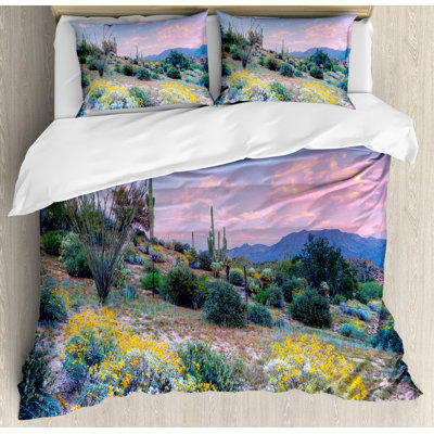 Cactus Modern & Contemporary Floral Duvet Cover