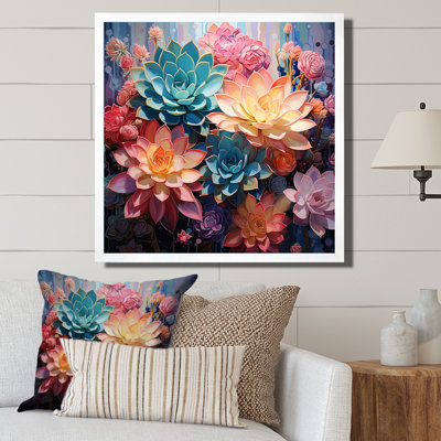 " Pink Succulent Pink Serenade I "