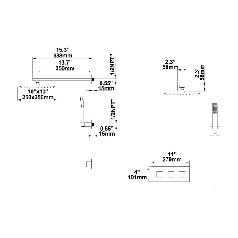 All-In-One Kit with Rough in-Valve