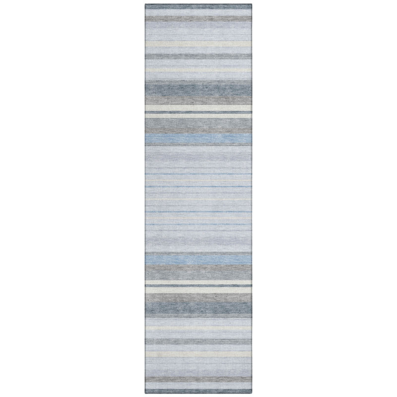 Machine Washable Indoor/Outdoor Chantille ACN2330 Stripes Rug, Runner 2'3" x 7'6"